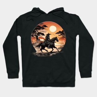 Samurai In A Sunset Hoodie